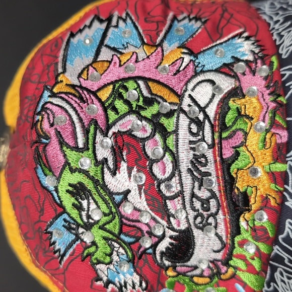 Ed Hardy Mens Colorful Graphic Mesh/Snapback Trucker Hat. - Picture 3 of 12